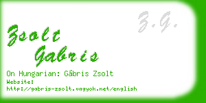 zsolt gabris business card